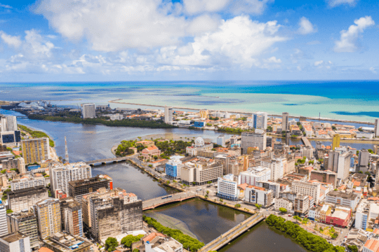 Vista aérea da cidade de Recife - PE