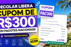 Cupom de desconto ativo na Decolar